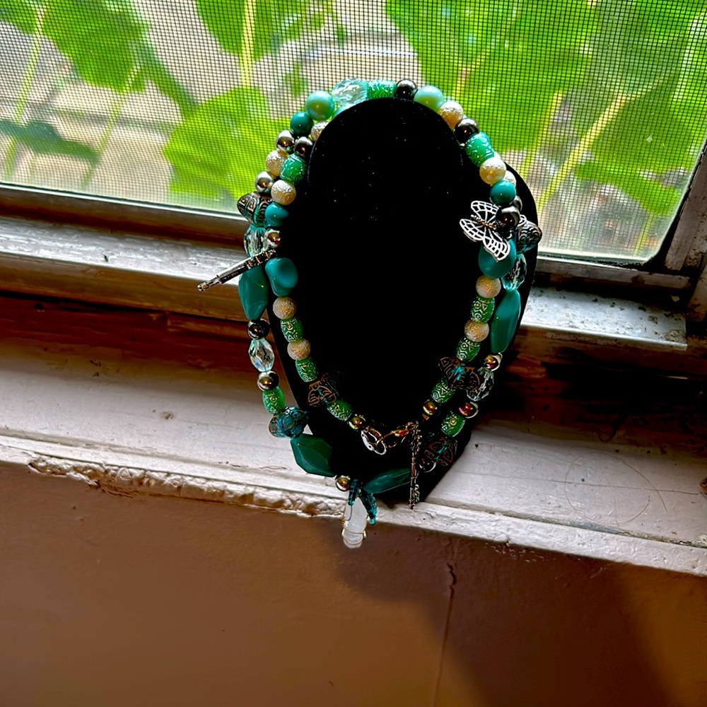 Handmade w luxury Jesse James beads and accents